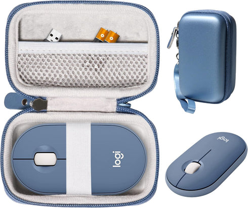 CaseSack Mouse Case for Logitech Pebble, Pebble M350, M355, i345 Wireless Bluetooth Mouse (Blue)...